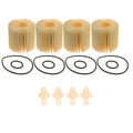 Set of 4 Oil Filter Element Drain Plug & Gaskets for Toyota Scion Lexus