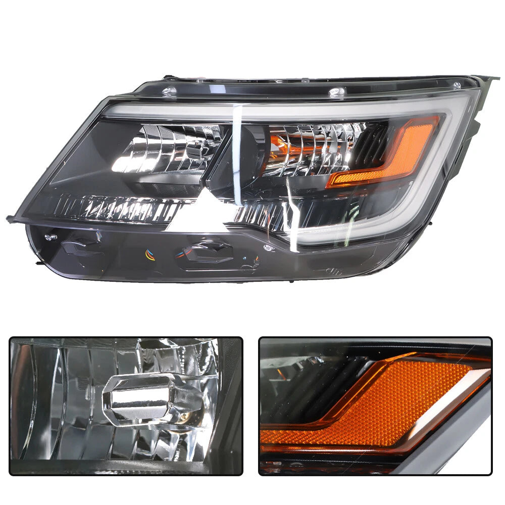Halogen Headlight Assembly with LED DRL for Ford Explorer (2016-2019)