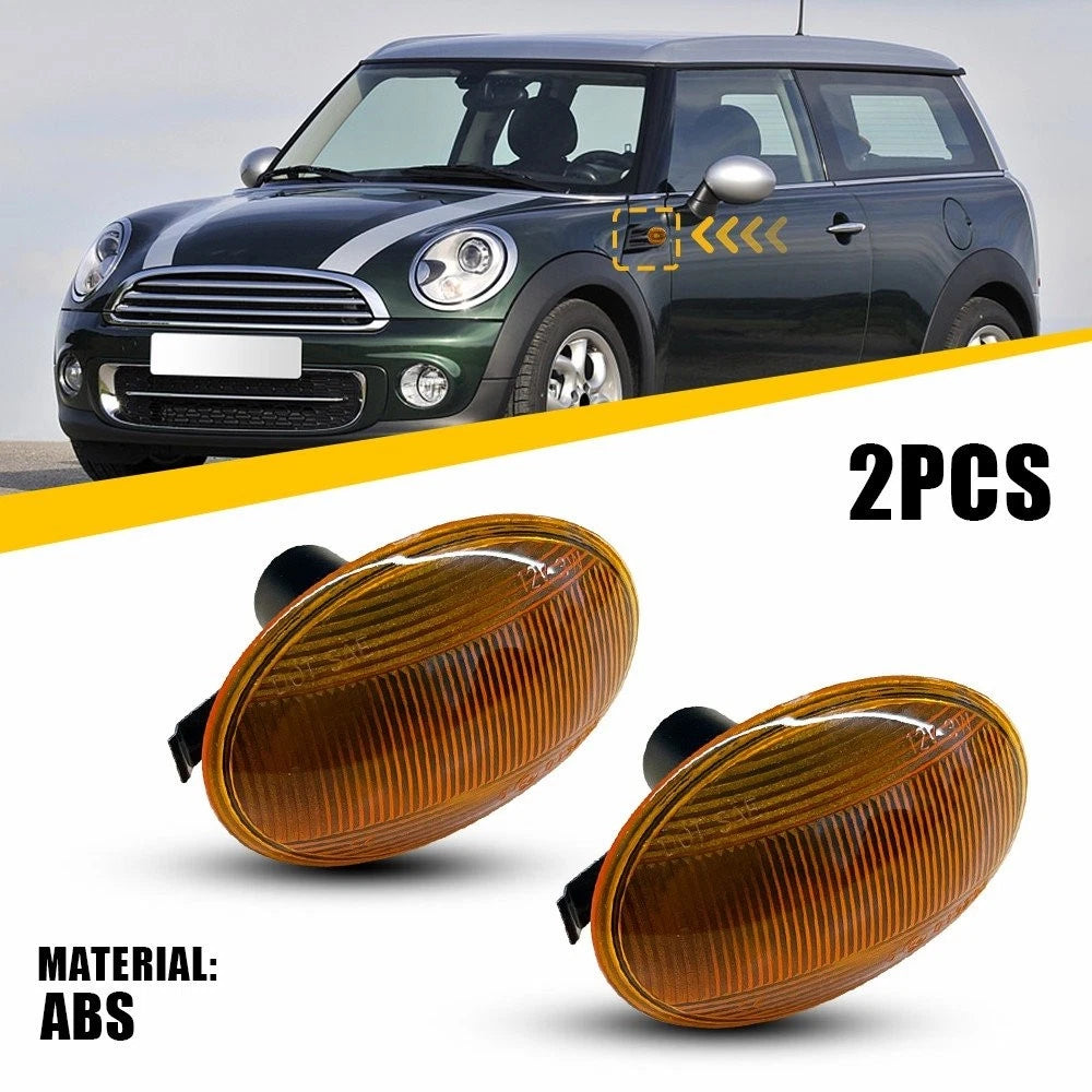 2X Front Side Marker Lamp Amber for Mini Cooper R55 R56 R57 R58 R59