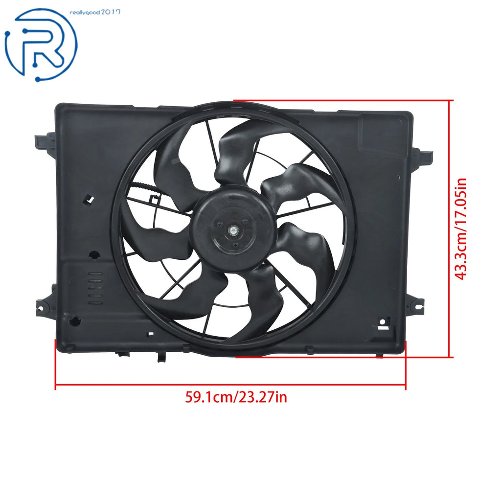 Radiator Cooling Fan with Module for Hyundai Ioniq, Kia Niro (2017–2022)