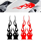 Flame Vinyl Decal Sticker for Gas Tank Fender (Waterproof)