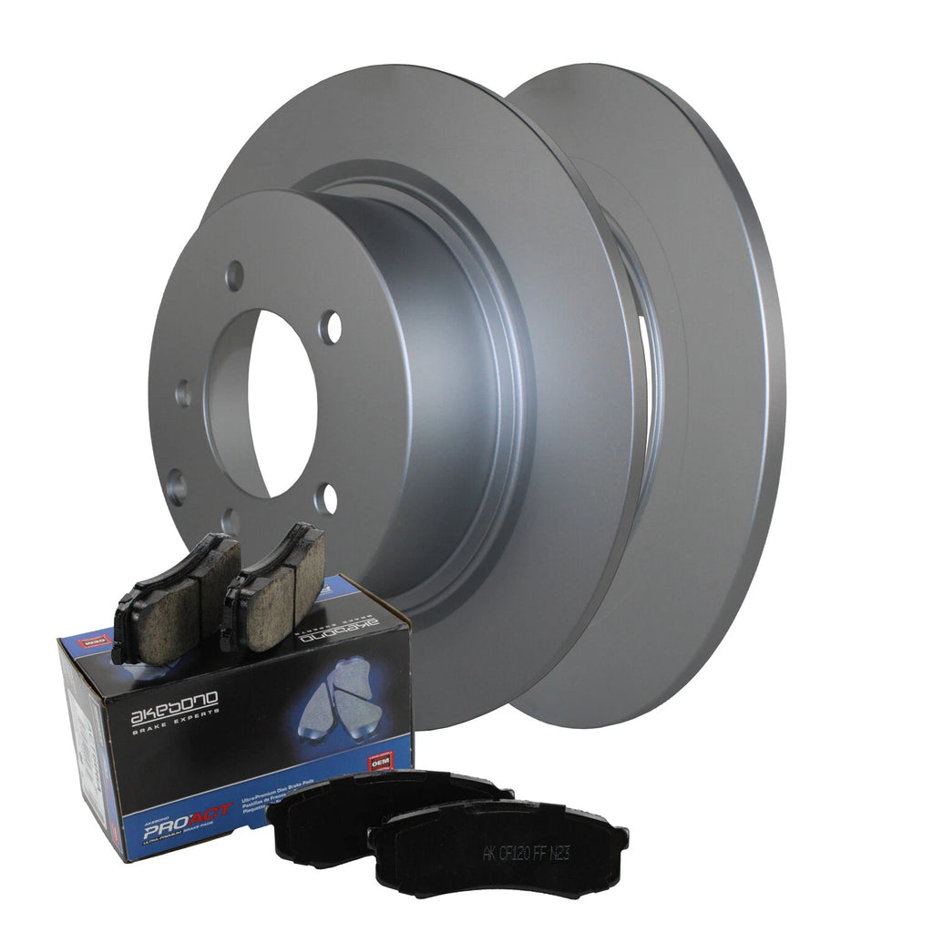 Rear Brake Kit 302mm Disc Akebono Ceramic Pad for Chrysler Dodge Jeep