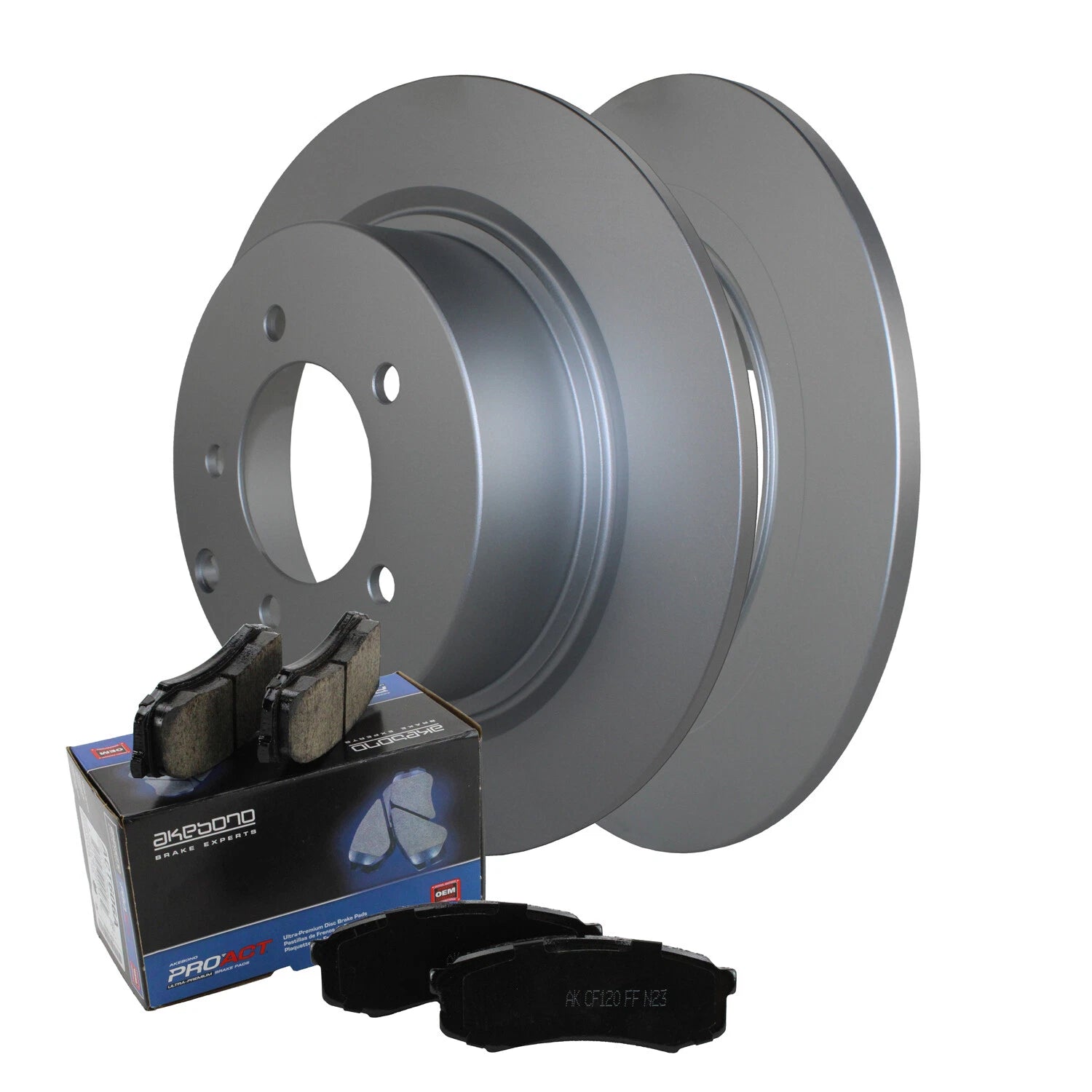Rear Brake Kit 302mm Disc Akebono Ceramic Pad for Chrysler Dodge Jeep