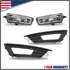 Set of 2 Bumper Fog Lights for Ford Focus (2015–2018) - Left & Right with Bezel