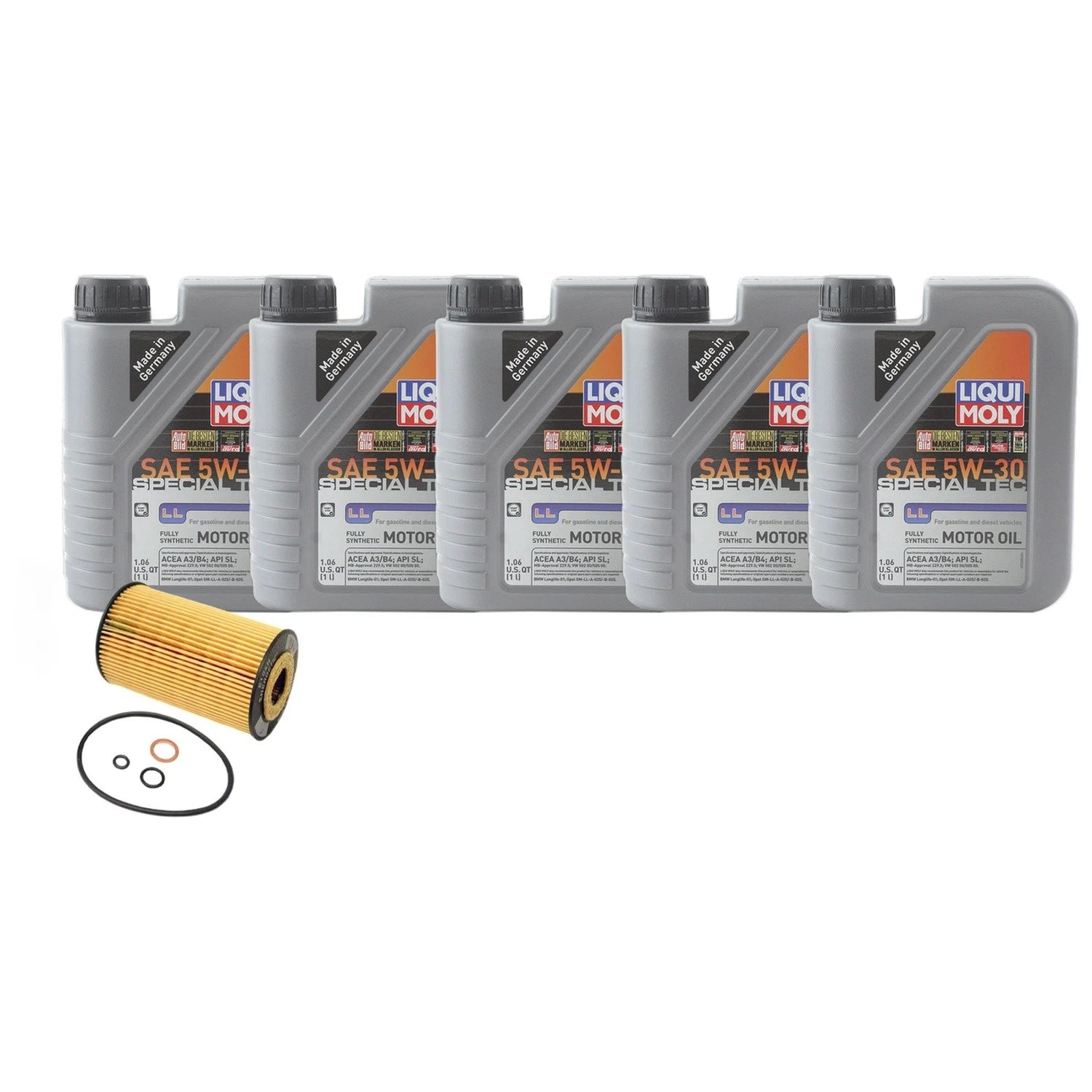 5L Liqui Moly SpecialTec LL 5W30 Engine Oil Change Kit for BMW E36 318i Z3 (1995–2002)