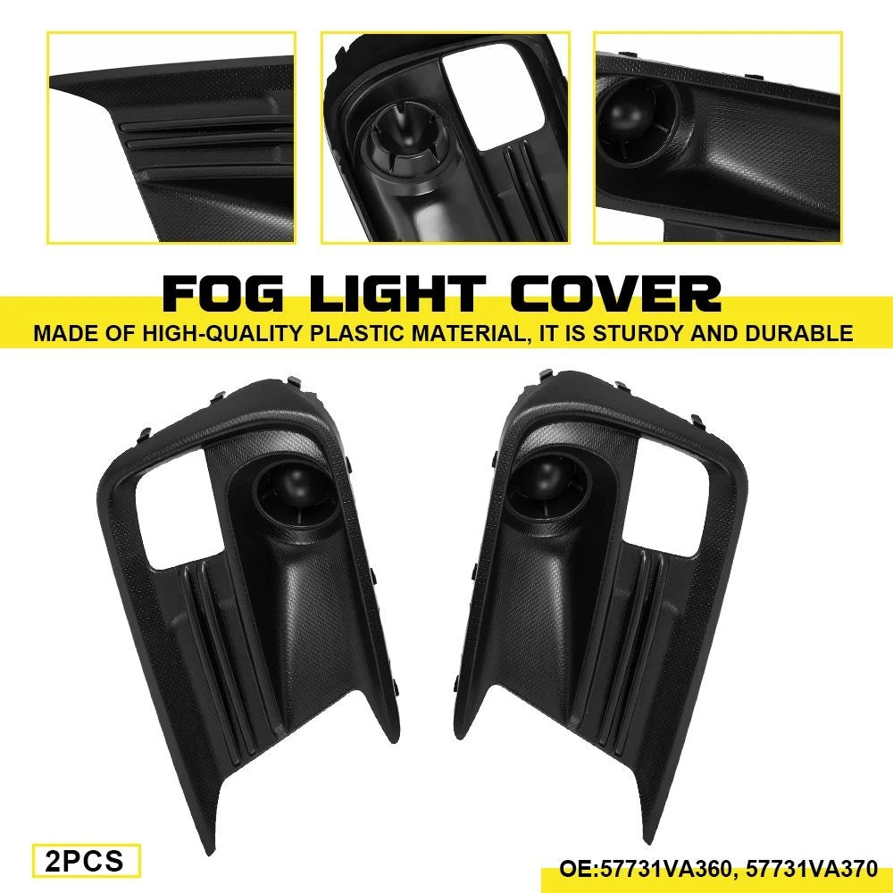 Set of 2 Fog Light Cover Bezels for Subaru WRX WRX STI (2018–2021)
