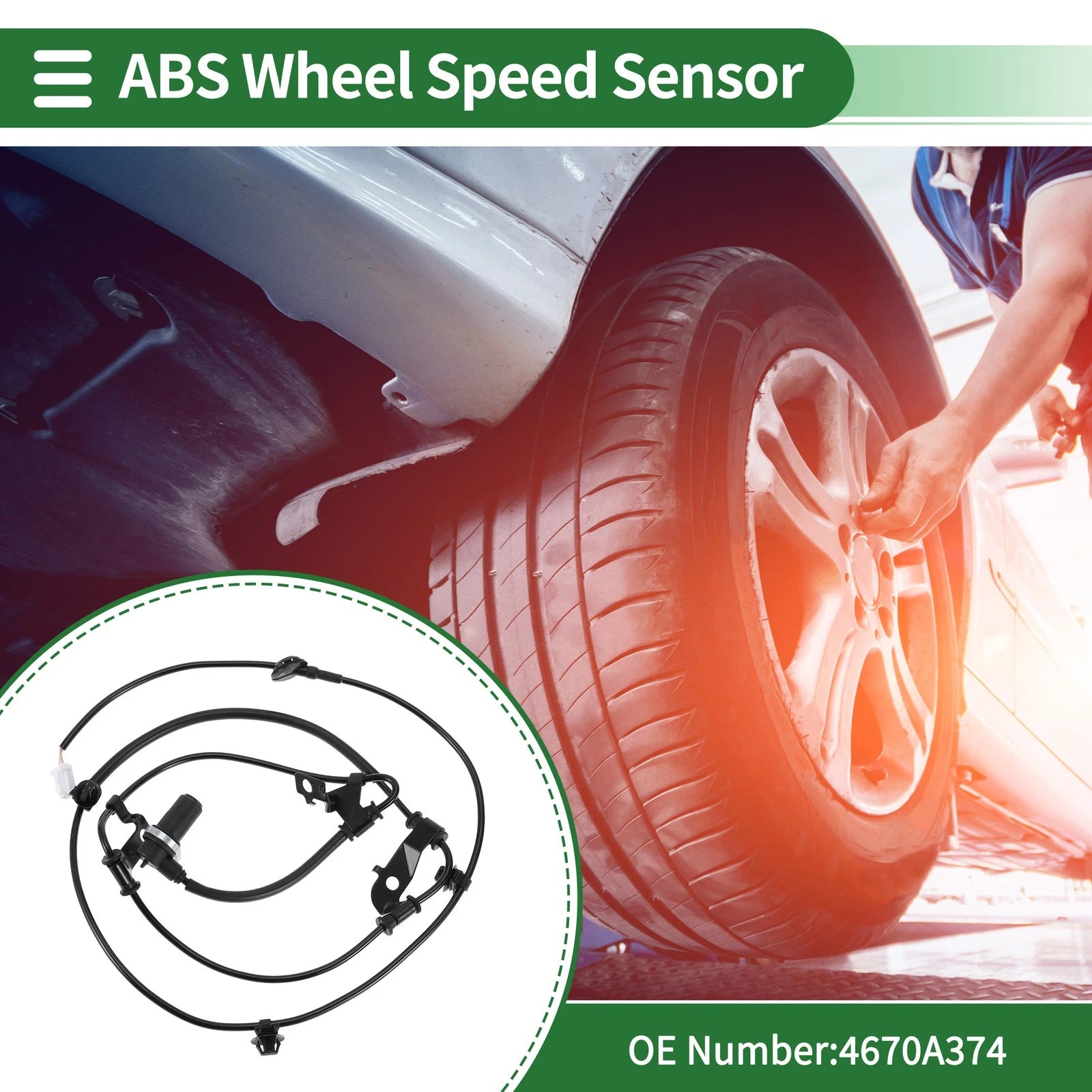 ABS Wheel Speed Sensor No. 4670A374 for Mitsubishi Galant (1994–2002)