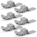 Set of 6 Easy-Off Cast Aluminum Offset Tarp Stop Upright Kit for