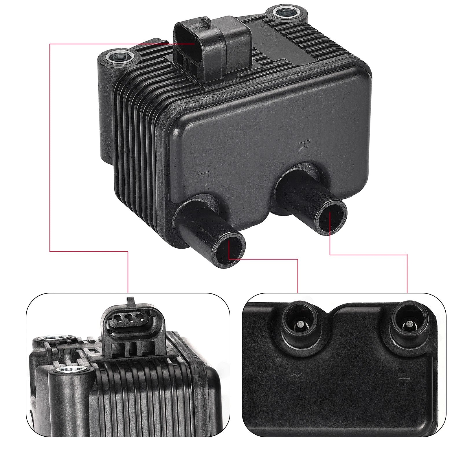 Ignition Coil 0.5 OHM 31655-99 for Harley Dyna FXD FLST FXST Sportster 883 1200 (1999–2006)