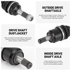 2Pcs CV Axle Drive Shaft for Honda Foreman Rubicon Rancher (520, 420)