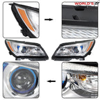 Set of 2 Projector Halogen Headlights with LED DRL for Buick LaCrosse (2014–2016)