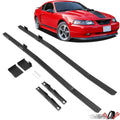 Full Length Black Subframe Connectors for Ford Mustang (1979–2004)