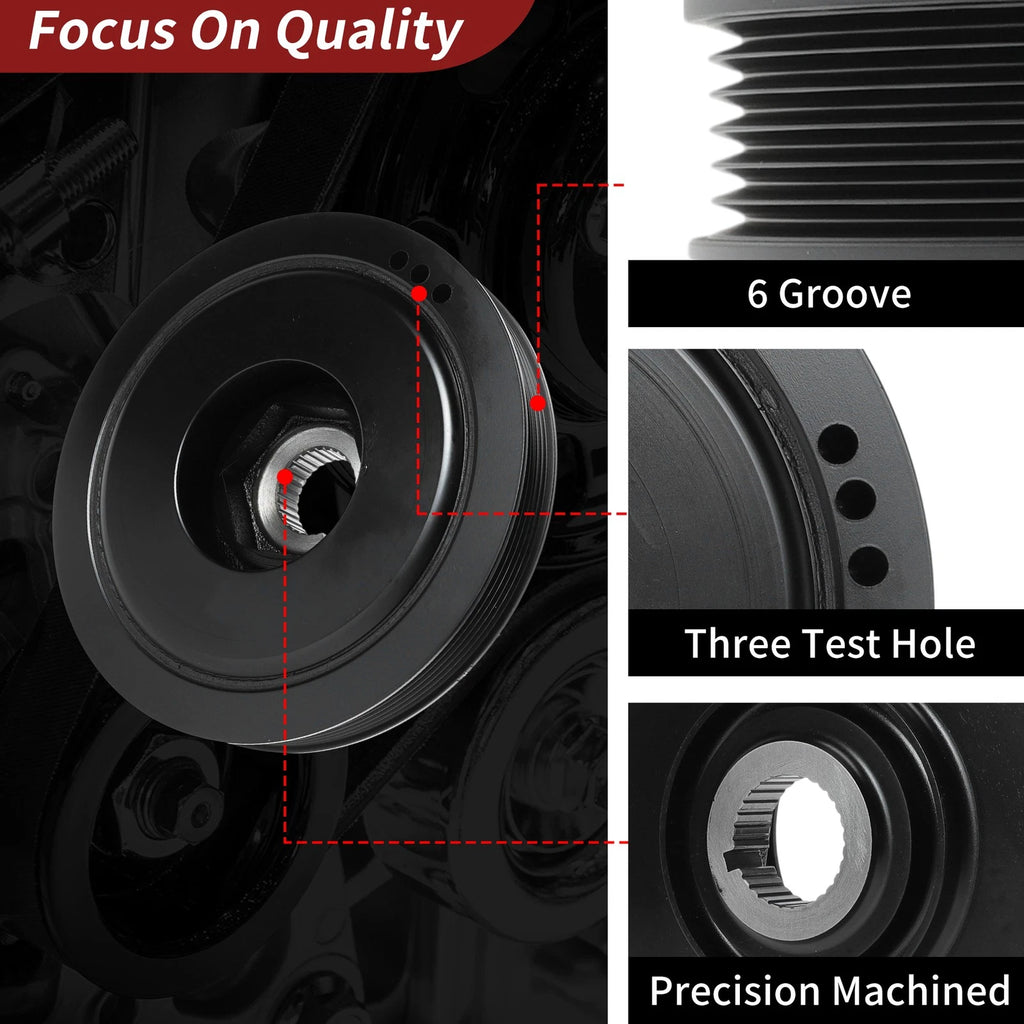 Harmonic Balancer Crankshaft Pulley for Acura MDX, Honda, Saturn (No.594267)