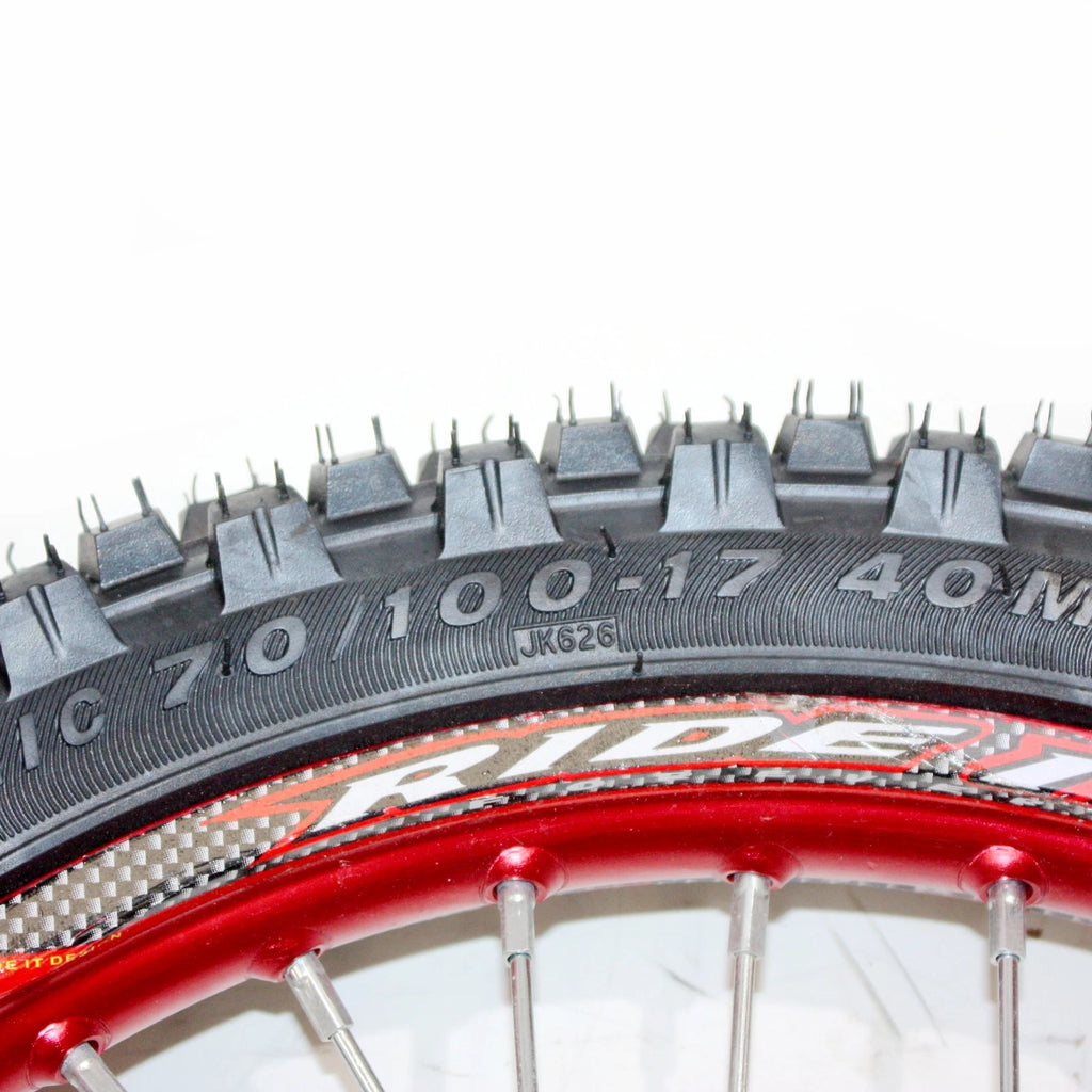 15mm Axle Front Wheel Rim Knobby Tyre for PIT PRO Dirt Bike (70/100)