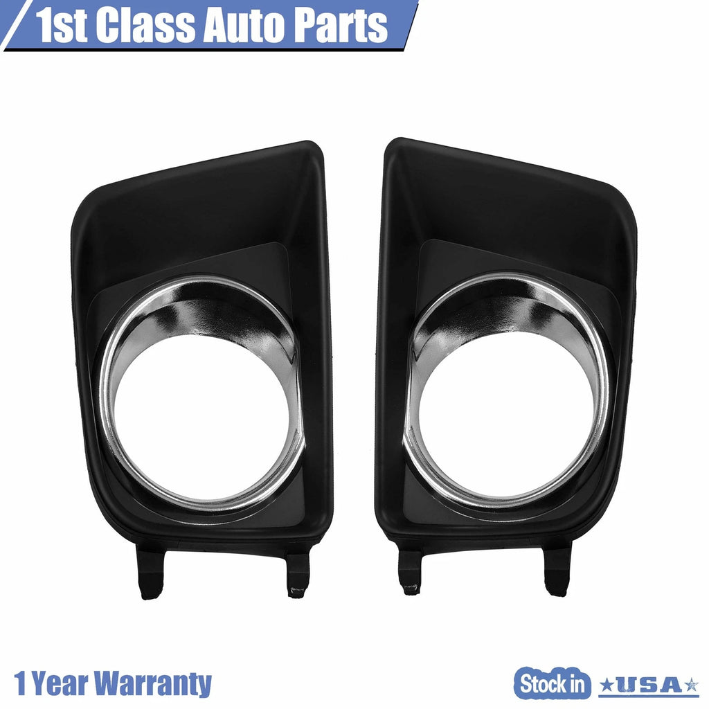 Set of 2 Fog Lamp Bezel Trim Covers with Chrome for Toyota Tacoma (2012–2015)