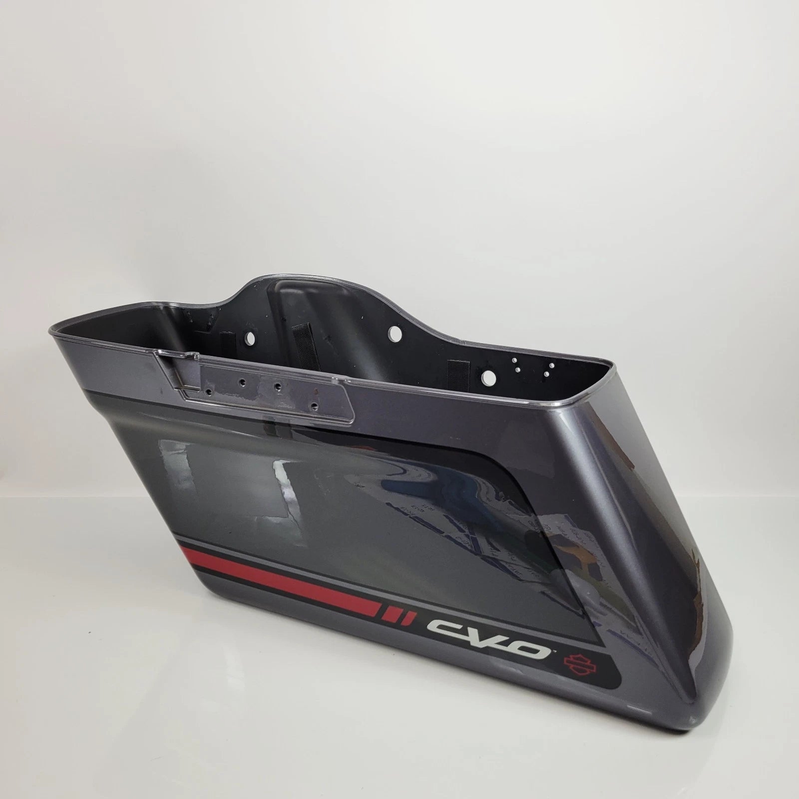OEM Left Saddlebag Bottom for Harley FLHTSKE CVO (2020) - Smoky Gray