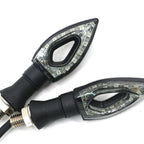 2X Turn Signals Amber Indicators for Cruisers Choppers