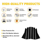6PCS Carbon Fiber Window Cover Trim for Honda CR-V (2017–2022)