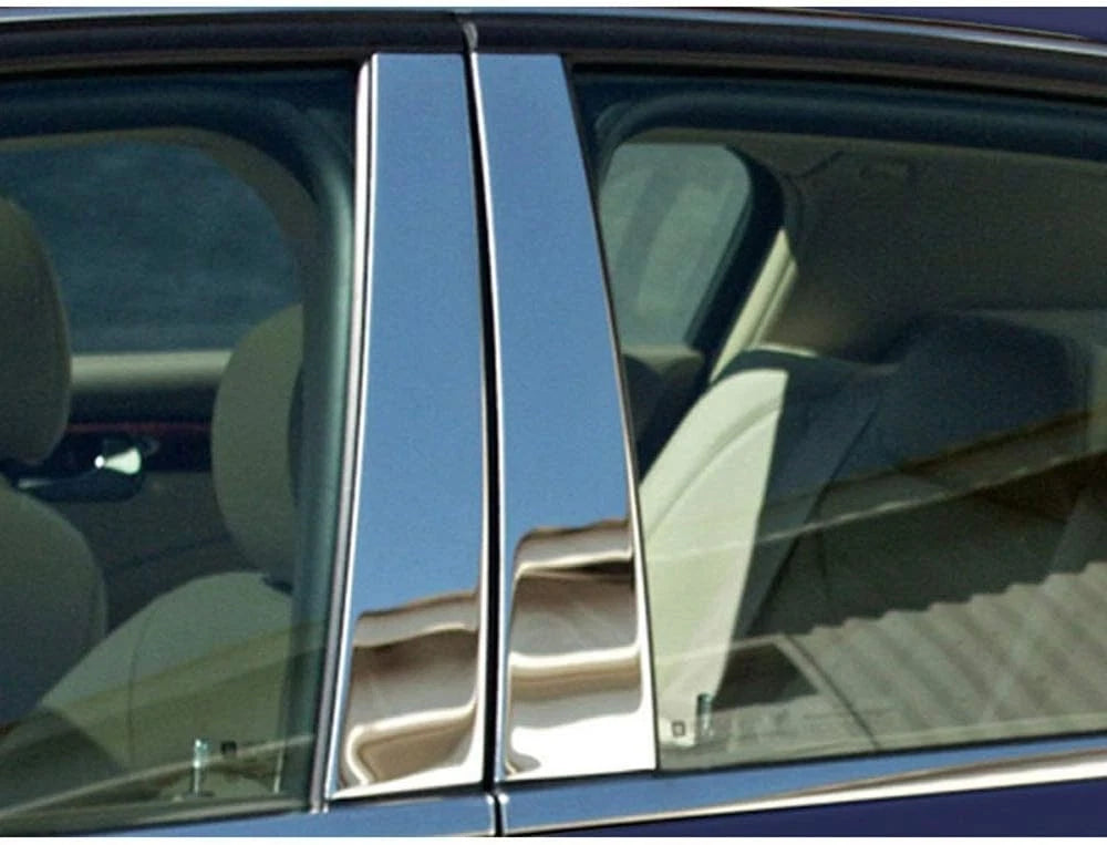 4pc. Luxury FX Stainless Steel Pillar Posts for 2010-13 Mazda 3 4D/5DR Hatchback