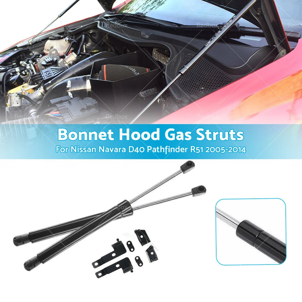 Gas Struts Kit for Nissan Navara D40, Pathfinder R51 (2005–2015)