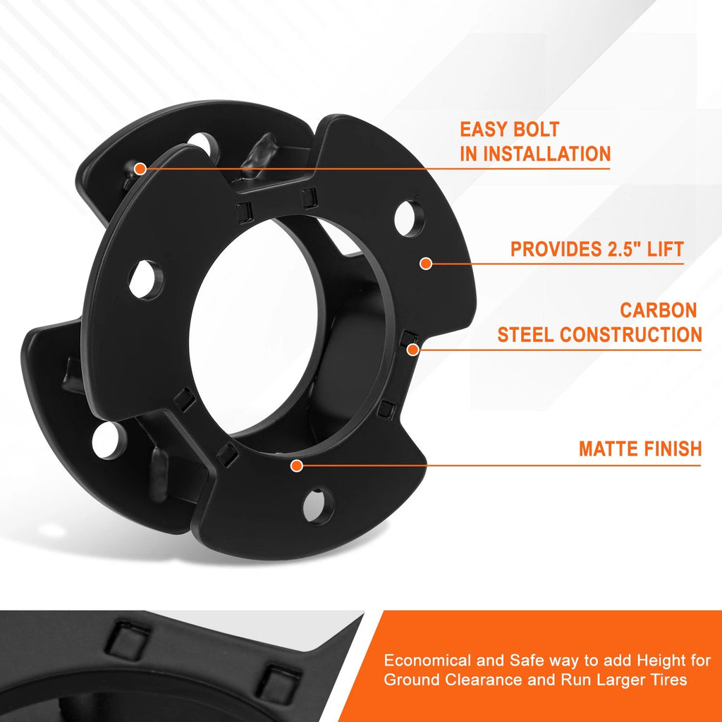 J2 2.5" Lift Bump Stop Mount Lift Kit Spacers for Ford Ranger (2019–2026)