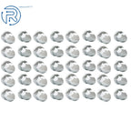 Set of 40 Chrome 33mm Lug Nut Covers for Semi Trucks