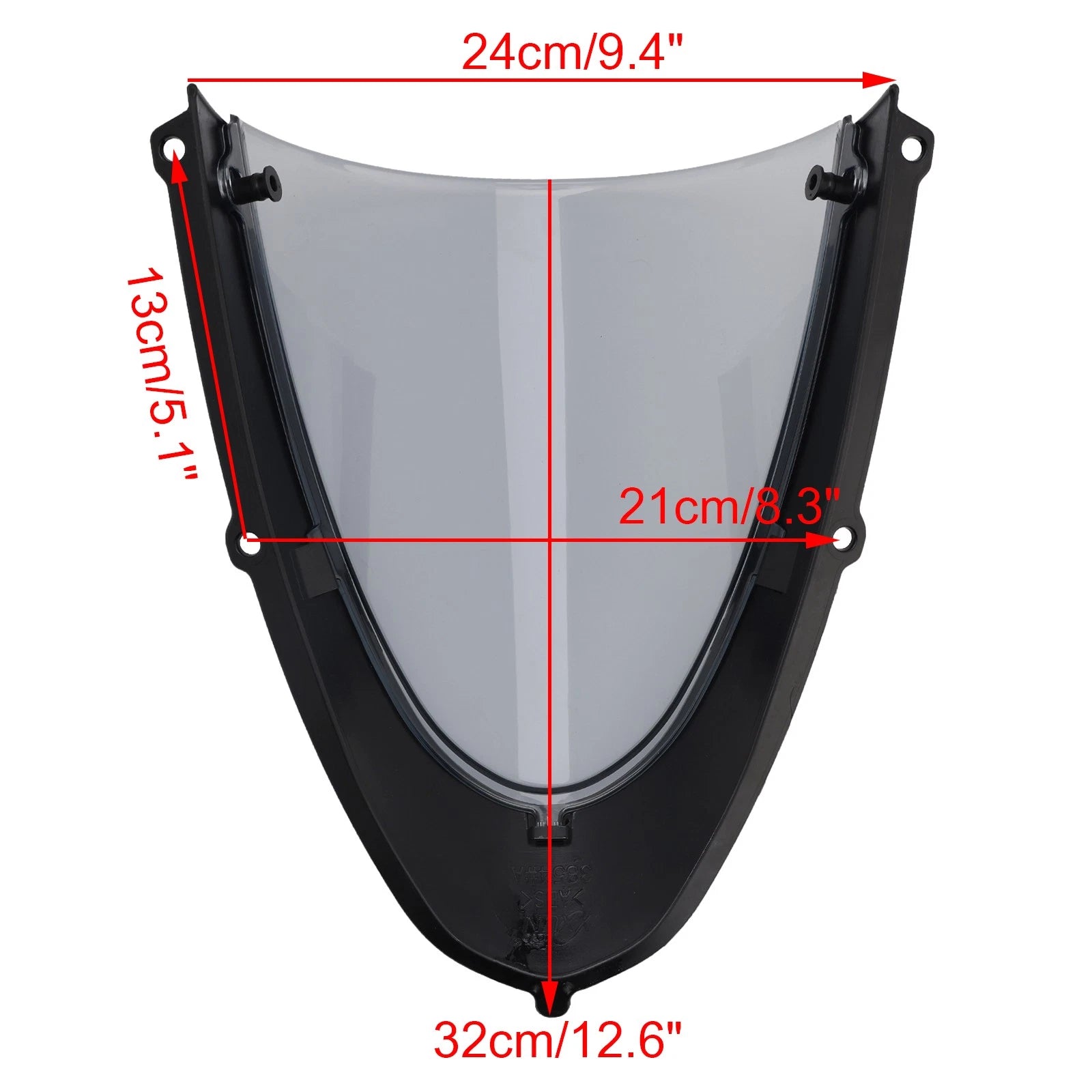 Headlight Fairing Windshield for Aprilia RS 660 (2020–2024) Gloss Black/Gray