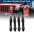 Car Door Handle Cover Trim for Honda CR-V (2007–2011) Carbon Fiber Black