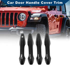 Car Door Handle Cover Trim for Honda CR-V (2007–2011) Carbon Fiber Black