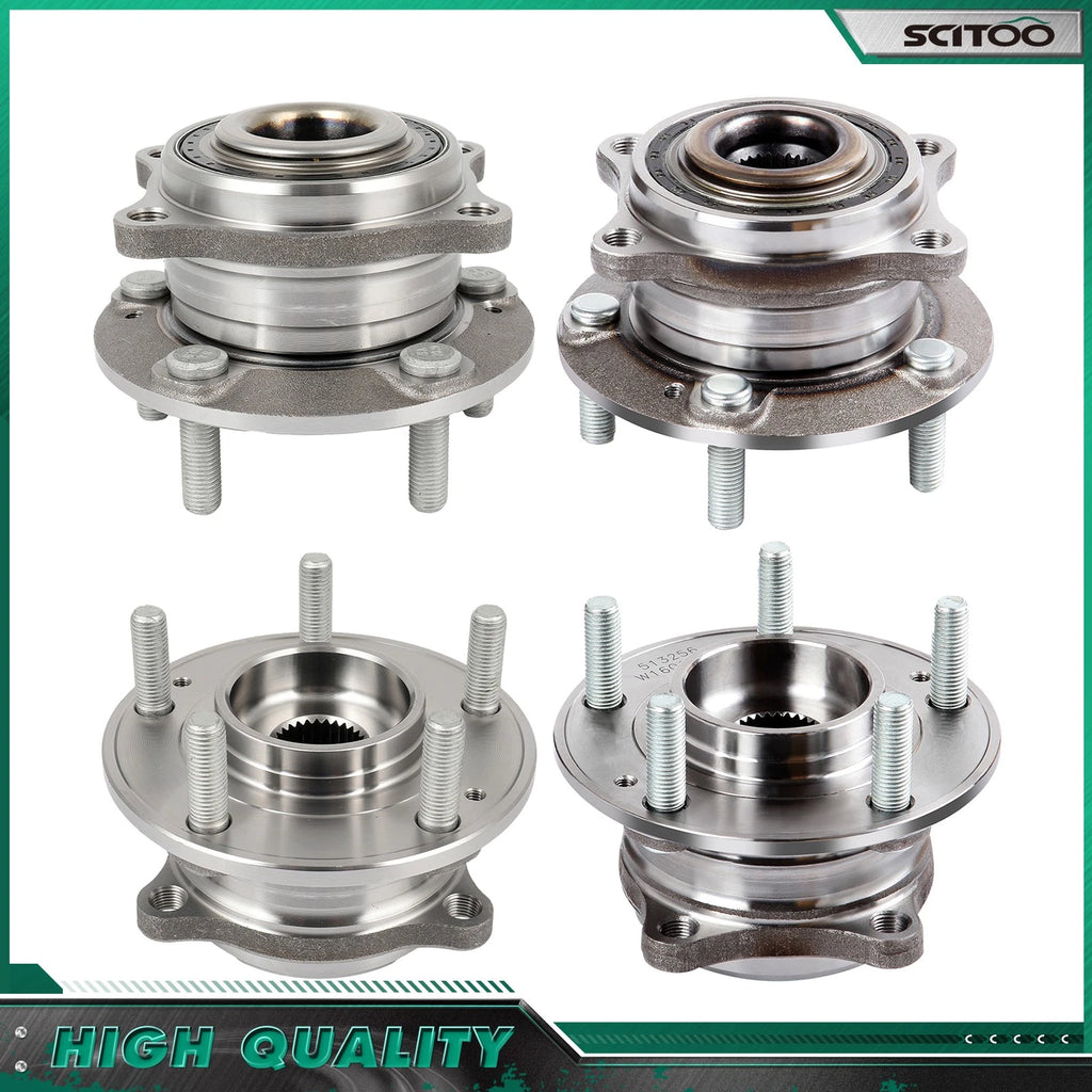 Set of 4 Wheel Hub Bearings for Hyundai Santa Fe (2007–2012)