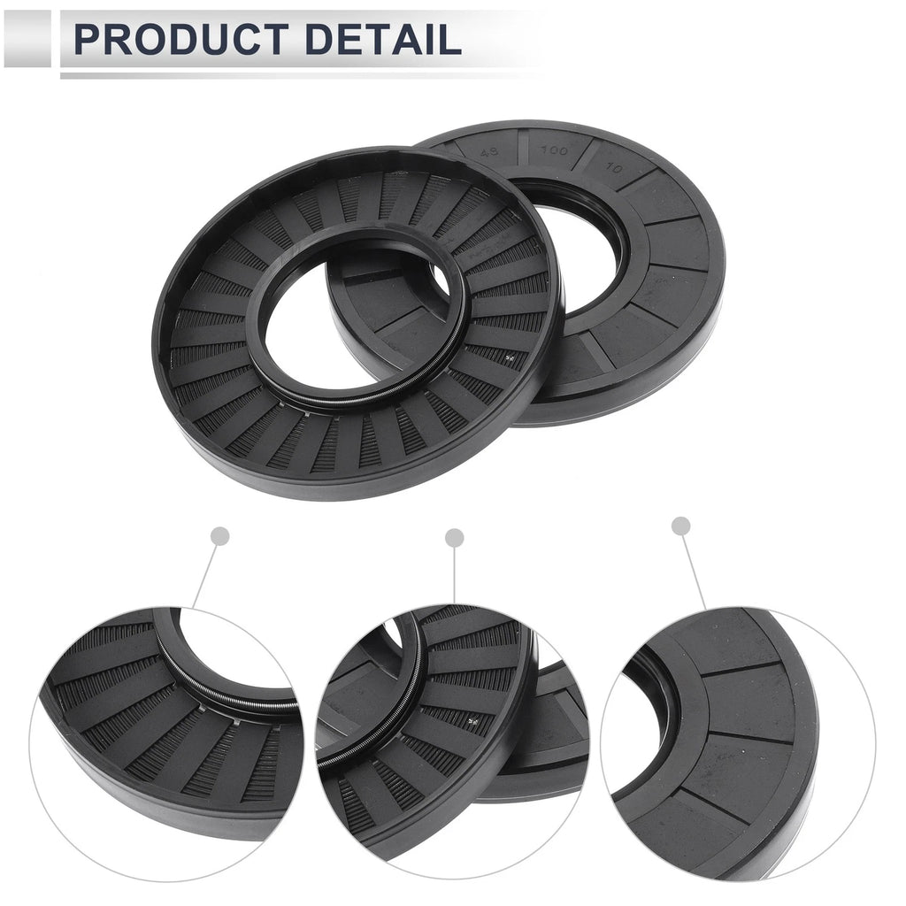 Set of 5 Oil Seal Rotary Shaft Seal Nitrile Rubber 48x100x10mm
