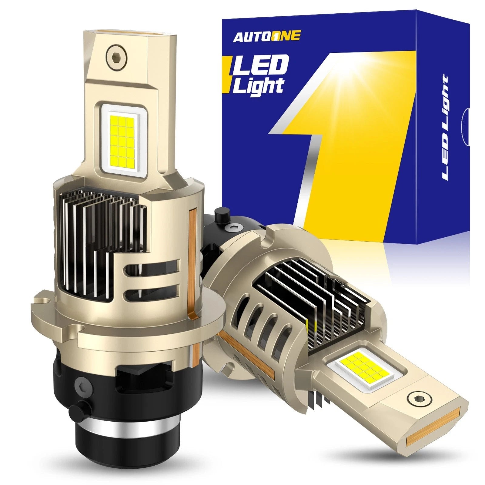 D2S D2R HID to LED Headlight Bulbs Conversion Kit for Autoone (20000LM 200W)