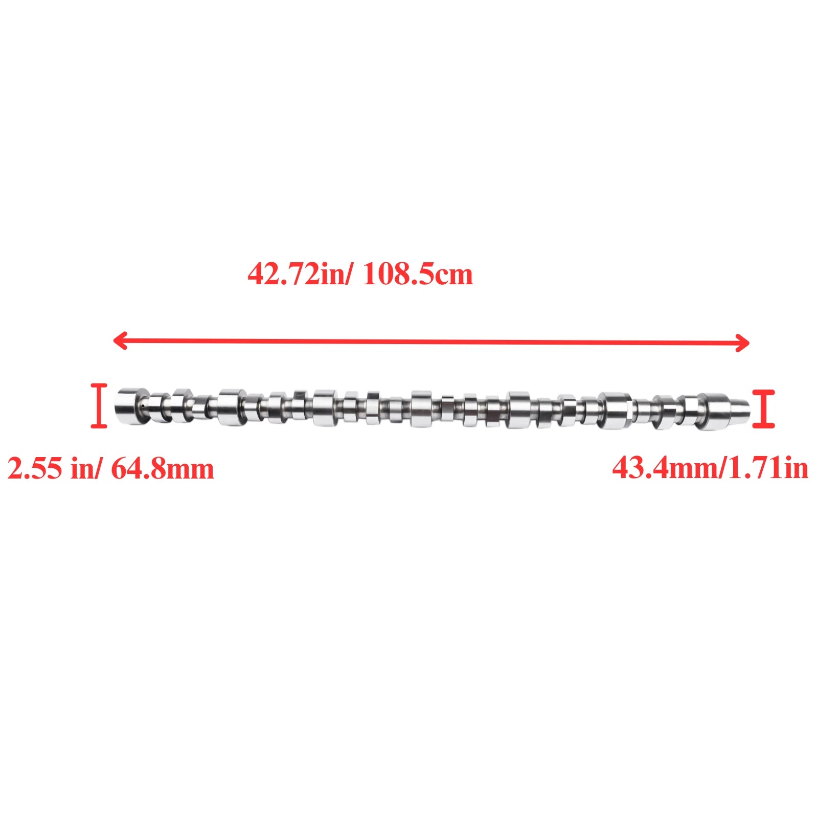 Camshaft for Cummins ISX 15L QSX15 (2007–2019) #3680779, 4059170, 4059331, 4298626