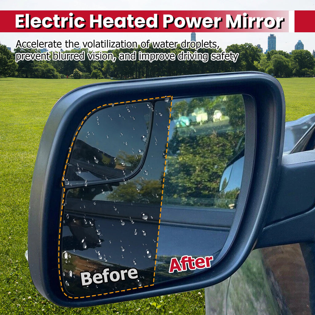 Heated Side Power Mirrors w/ Turn Signal & Puddle Light for Ford Explorer (2016–2019)