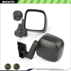 Set of 2 Side Mirrors for Jeep Wrangler TJ (2003–2006) Black Manual Fold