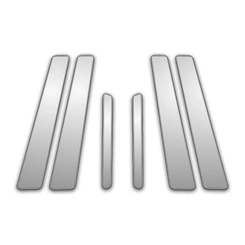 Diamond Grade 6pc Stainless Steel Pillar Post Covers for 2007-2024 Volvo S80