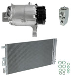 AC Compressor Kit with Condenser for Saturn Aura 3.5L V6 (2007–2009)