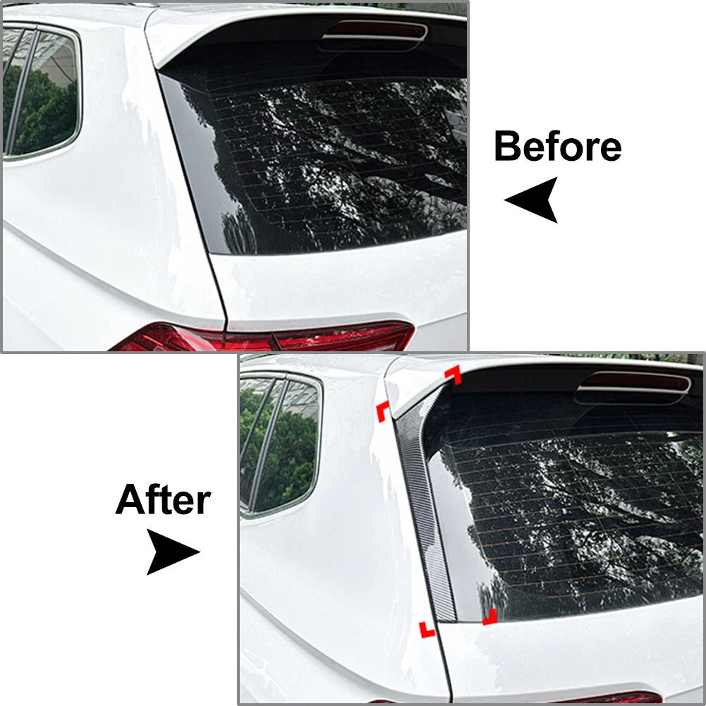 Rear Window Spoiler Side Wing Cover Trim for VW Tiguan MK2 R Line (2017–2023)