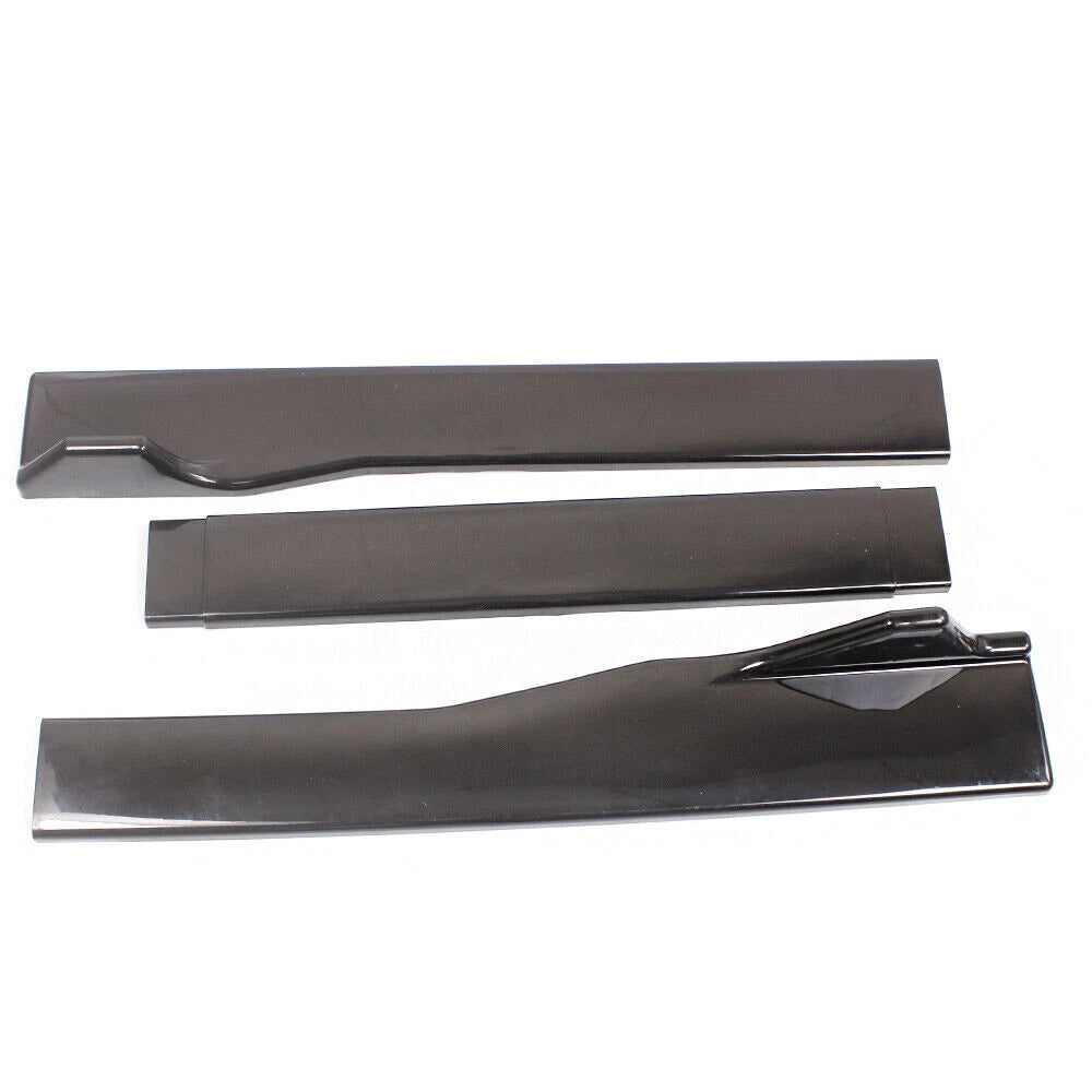Universal Car Side Skirt Extension Body Kit Lip Splitters (89.5")