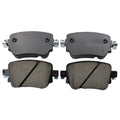 Set of 4 Rear Akebono Euro Ceramic Brake Pads for Audi Q3 Quattro, VW Golf, Passat