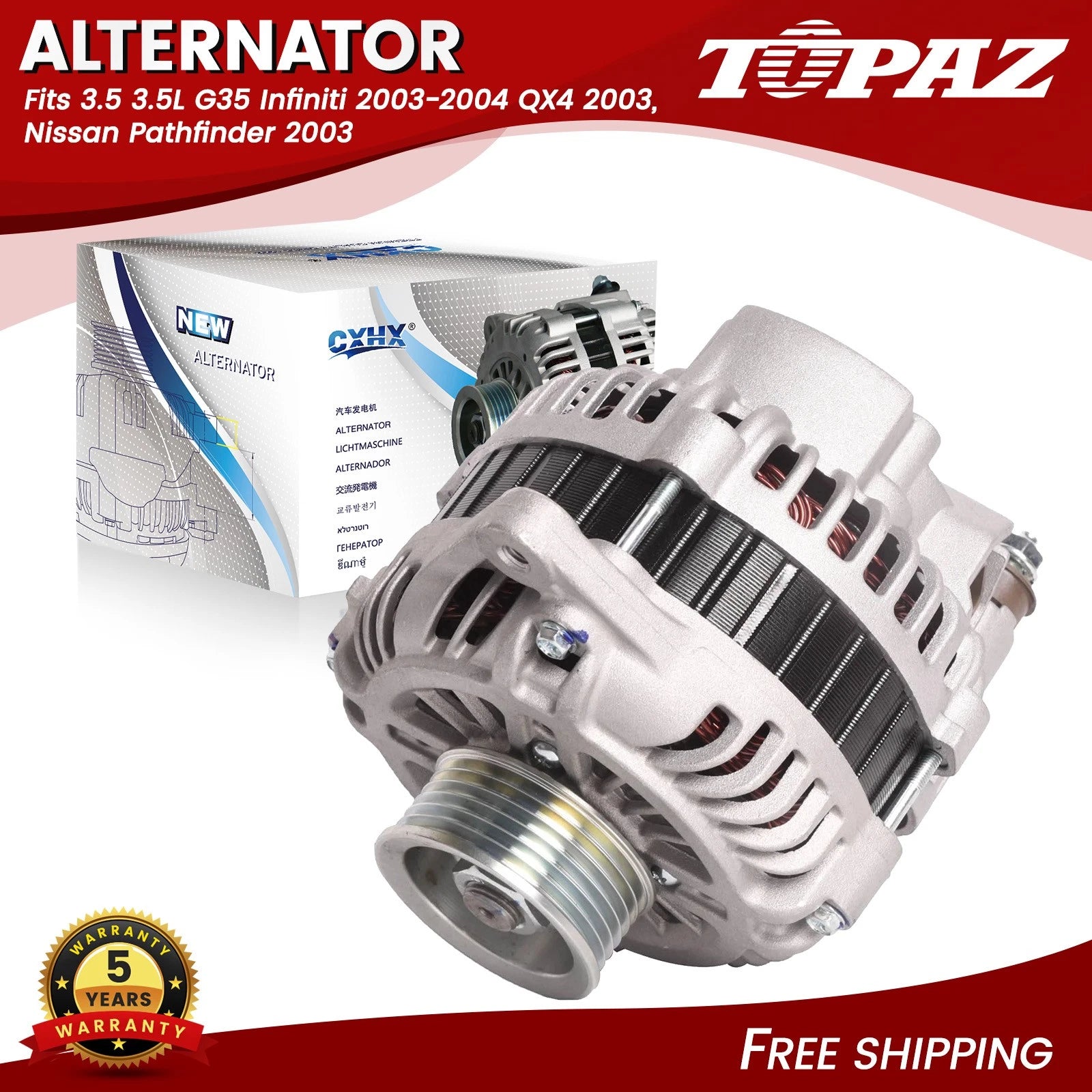 Alternator for Infiniti G35 QX4 (2003–2004)