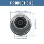 2X Trailer Axle Dust Cap Grease Cover for RV Camper (Universal Fit)