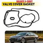 Black Valve Cover Gasket Set for Honda Acura (12341-RPY-G01, 12343-RPY-G01)