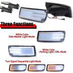 2Pcs Clear Lens DRL Turn Signal with Amber LED Lights for Nissan 300ZX (90–96)