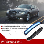 Set of 4 Smoke Lens Ice Blue LED Side Marker Lights for Chrysler 300 (2015–2023)