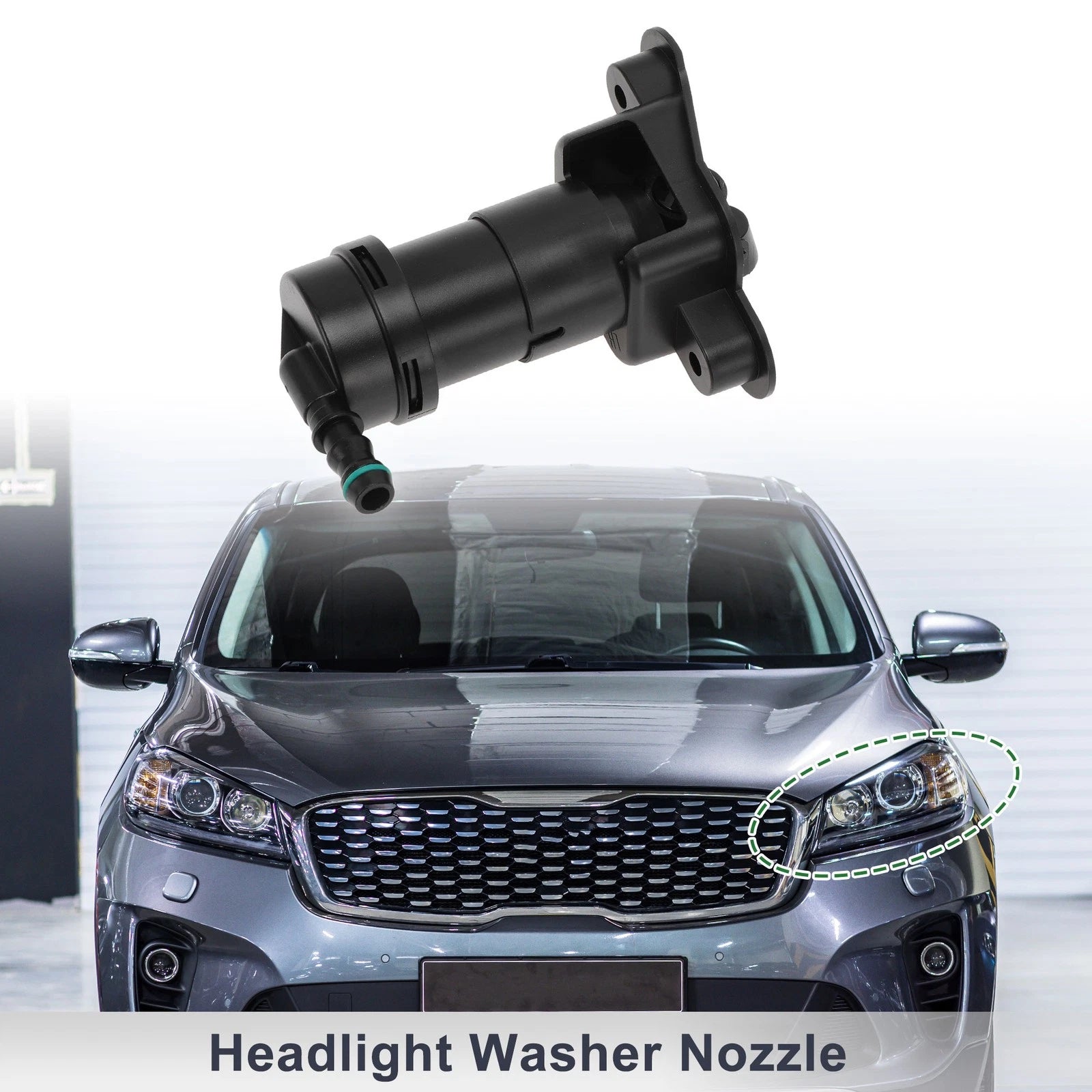 Front Driver Side Headlight Washer Nozzle for Audi A4 (2002–2008) No. 8E0955101G