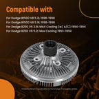 Cooling Fan Clutch for Dodge Ram 1500/2500/3500 (1994–2002) F81Z8A616AA F85Z8A616AA