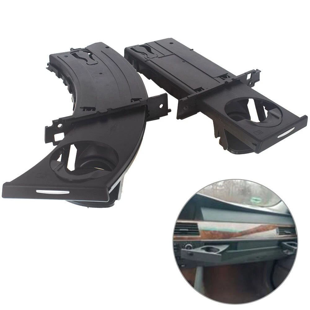 Set of 2 Black Car Cup Holders for BMW 328i 335i M3 (2007–2013)