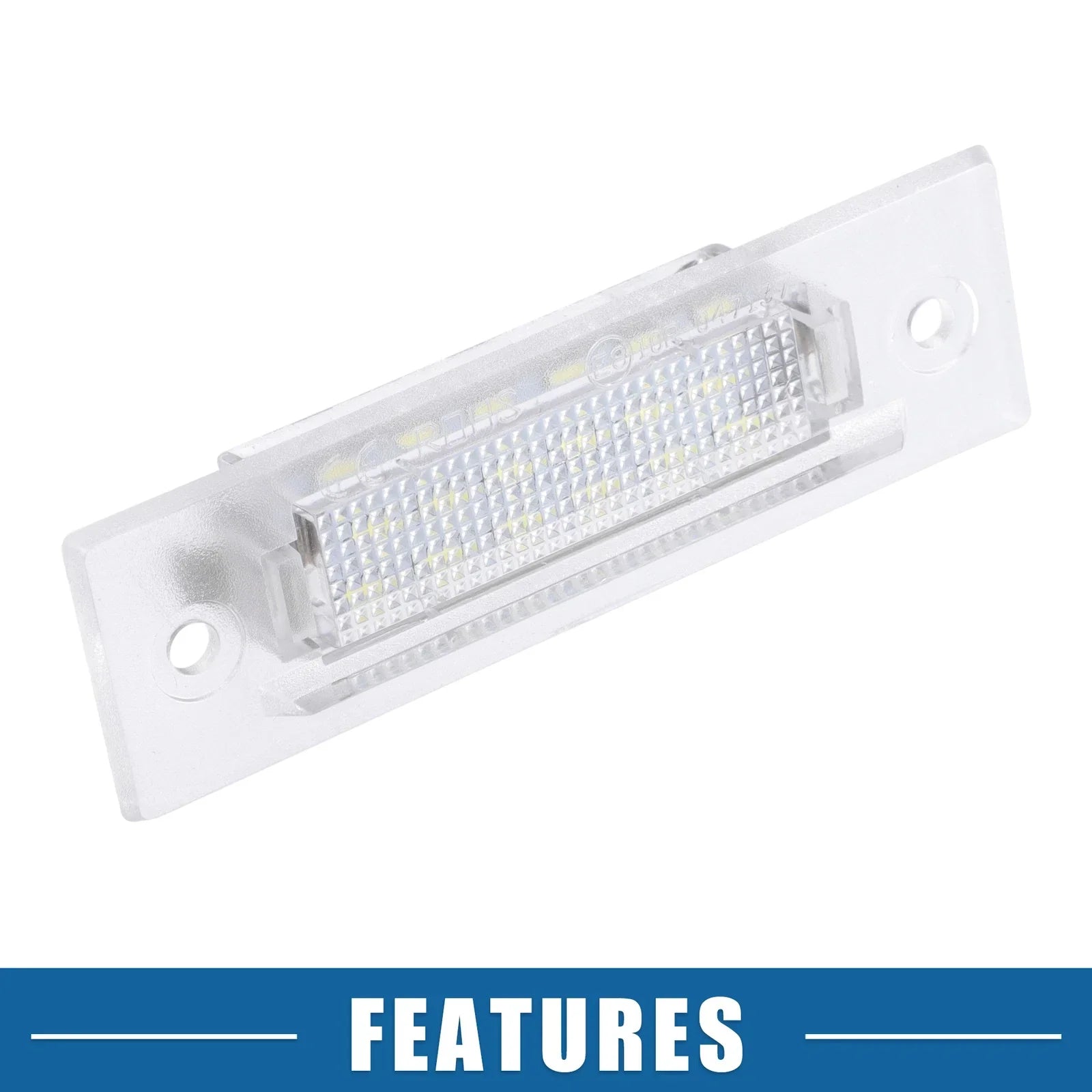 2 x 6500K White LED License Plate Lights for Porsche Boxster (1999-2004)
