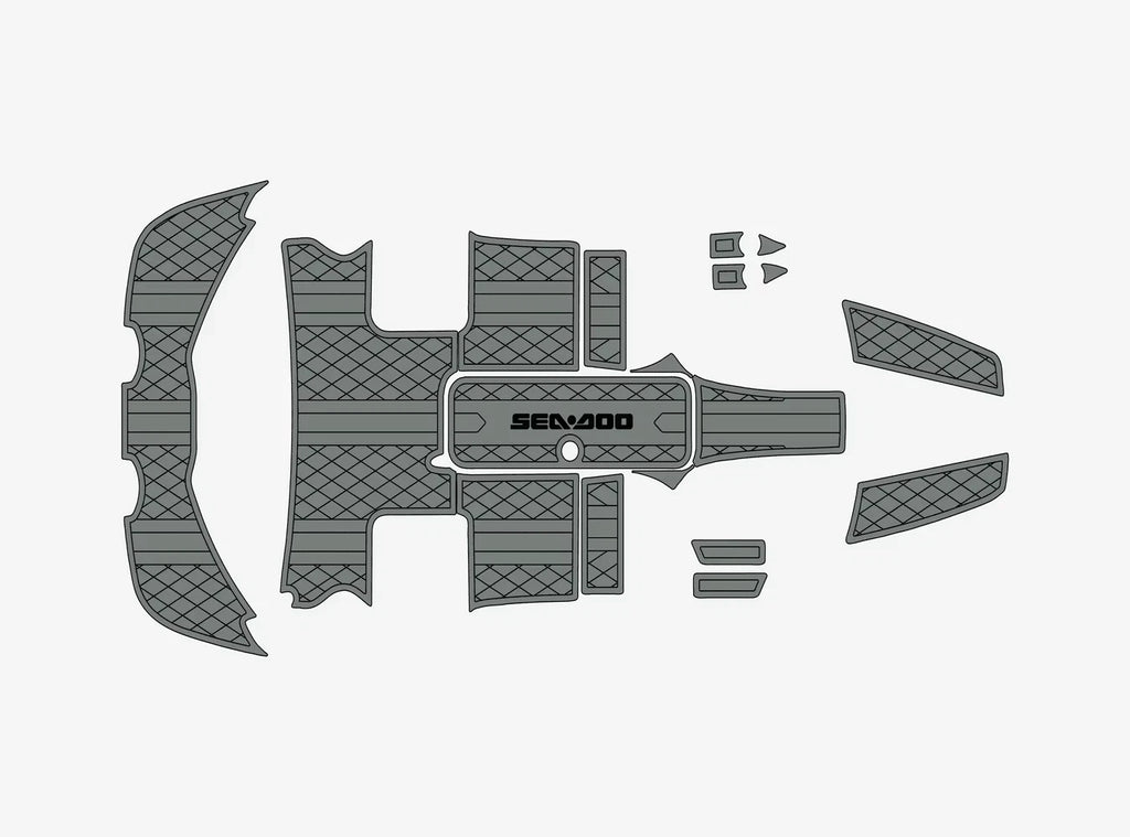 Set of 2 Anti-slip Self-Adhesive Floor Mats for Seadoo 200 Speedster (2008–2012)
